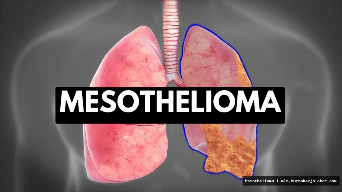 Mesothelioma diagnosis: Microscopic cell analysis.